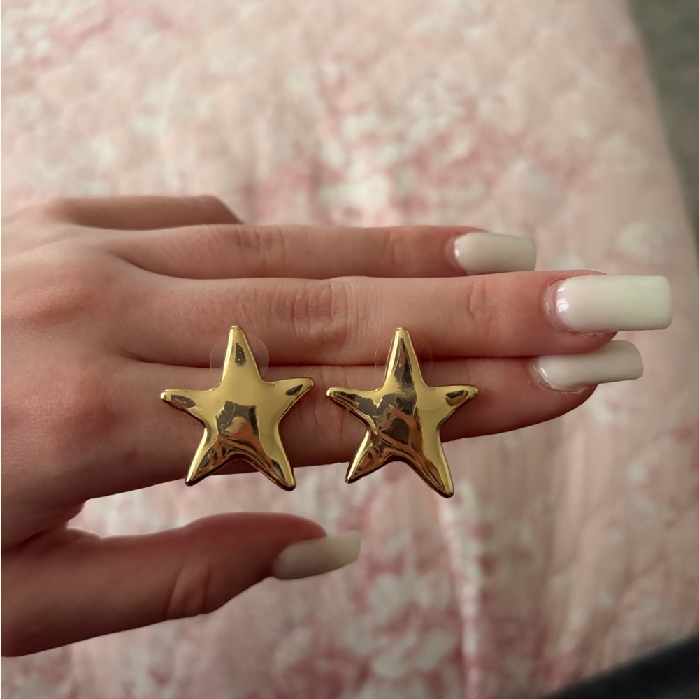 Altar'd State Gold Star Stud Earrings